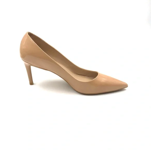 Stuart Weitzman Linsi 75 Pump Adobe Patent Leather Size 8.5 - Picture 6 of 10